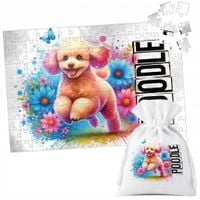 PUZZLE TRADYCYJNE - PIES PSY PIESEK RASA PUDEL - 192 el