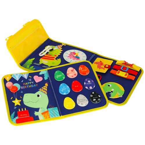 Tablica Manipulacyjna Sensoryczna Montessori Walizka Edukacyjna dla Dzieci na Arena.pl