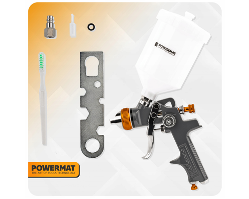 PISTOLET LAKIERNICZY DO MALOWANIA LAKIEROWANIA HVLP 1,4 MM ZBIORNIK 600 ML na Arena.pl