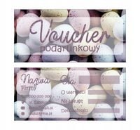 VOUCHERY PODARUNKOWE na zakupy lub usługi 60 szt. WIELKANOC GOTOWY PROJEKT
