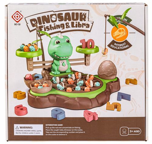 EDUKACYJNA GRA WAGA szalkowa DINOZAUR WĘDKOWANIE Równoważnia Łowienie Rybek na Arena.pl
