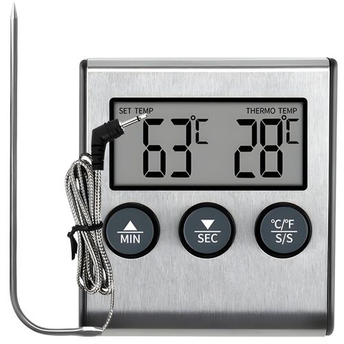 Termometr z sondą minutnikiem do wędzarni grilla 0-250 C na Arena.pl