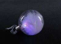 bombka led piórka 8cm