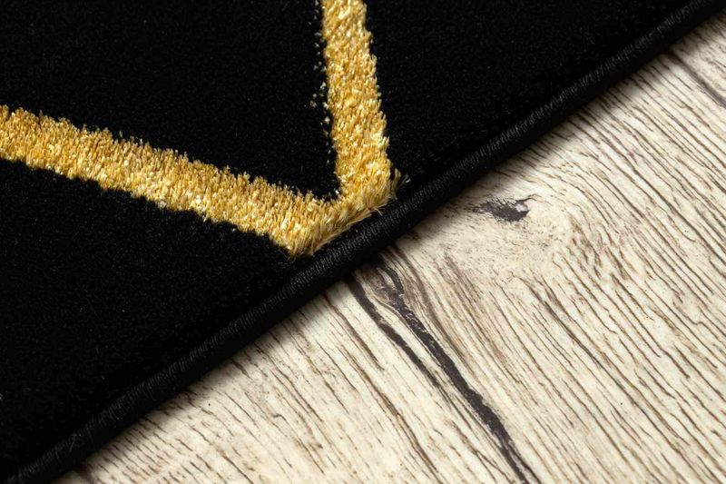 RUG/LU/MOSSE/HEXAGON2/BLACK+GOLD/80x150 zdjęcie 4