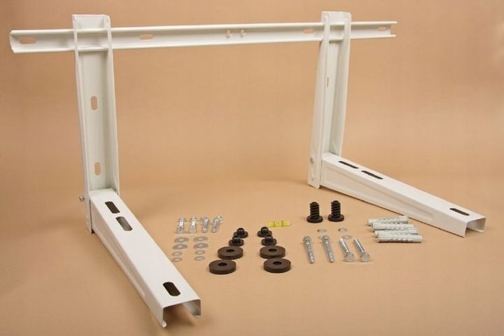 WSPORNIK KLIMATYZATORA Z POPRZECZKĄ podpora do 120 kg HL-550 z poziomnicą zdjęcie 4