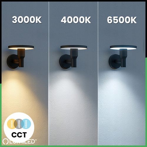 Lampa Ogrodowa LED Zewnętrzna Kinkiet Elewacyjny Ścienny 12W 3 BARWY na Arena.pl