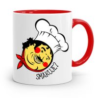 Kubek Czerwony Dla Kucharza Kucharki Smakuje? Z Nadrukiem Ze Zdjęciem