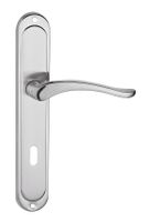 KLAMKA DRZWIOWA NICOLE 72MM KLUCZ KOLOR NIKIEL