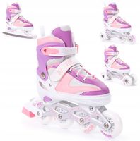 ŁYŻWOROLKI REGULOWANE 4w1 ROLKI WROTKI ŁYŻWY Z WYMIENNĄ PŁOZĄ BESTIF 30-33