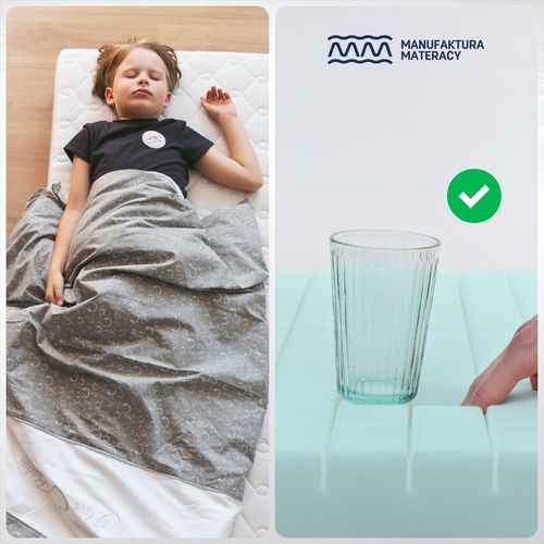 Materac 90x180 ANTYALERGICZNY dziecięcy piankowy TWARDY 180x90 dla dziecka na Arena.pl