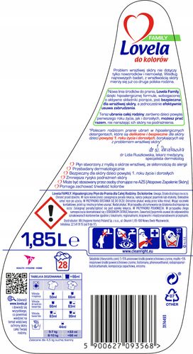 lovela family płyn do prania color 1,85l na Arena.pl