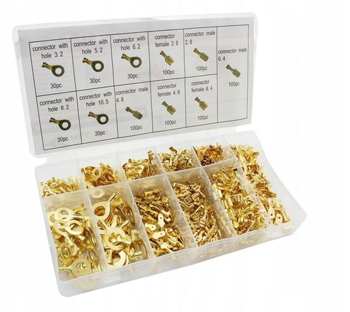 ZESTAW KONEKTORÓW KABLOWYCH SAMOCHODOWYCH 750 MĘSKIE ŻEŃSKIE OKRĄGŁE na Arena.pl