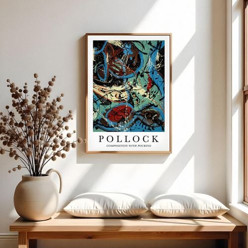 Plakat cyfrowy do wydruku pollock abstrakcja na Arena.pl