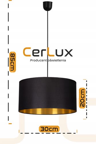 Lampa wisząca ABAŻUR 30 cm na Arena.pl