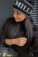 Opaska damska z logo La Milla czarna