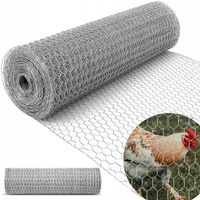 SIATKA ZGRZEWANA HODOWLANA NA WOLIERY PRZECIW GRYZONIOM SZKODNIKOM 1m x 25m