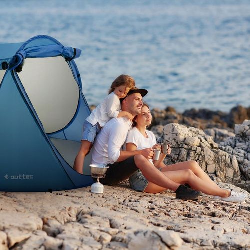 NAMIOT PLAŻOWY SAMOROZKŁADAJĄCY PARAWAN POP UP ZAMYKANY Z DASZKIEM OUTTEC na Arena.pl