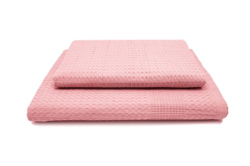 Zestaw dwa ręczniki wafel /gofer w 10 kolorach glicynia na Arena.pl