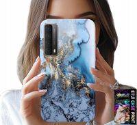 ETUI DO HUAWEI P SMART 2021 - MARMUREK MARMURKI DAMSKIE WZORY +SZKŁO