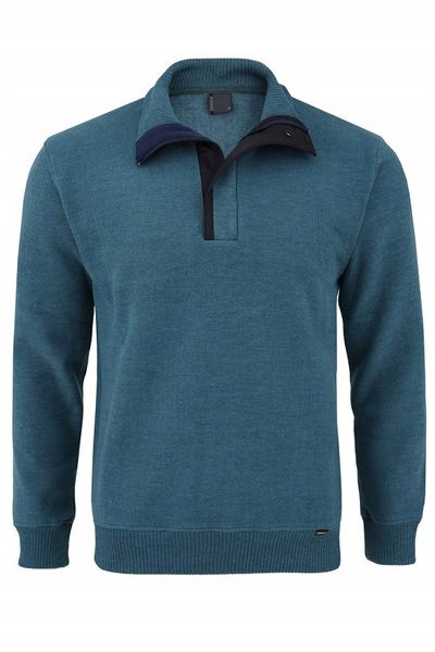 Sweter męski morski Sebi Rozmiar - 4XL zdjęcie 2