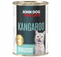 JOHN DOG Kangaroo KANGUR Mus monobiałkowa mokra karma dla kota puszka 400g