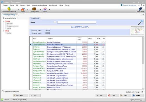 mFaktura Standard - program do faktur, fakturowania, licencja wieczysta na Arena.pl