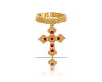 bransoletka bismark z krzyżem (b23/zim/35au)