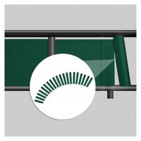 TAŚMA OGRODZENIOWA WĄSKA 4,75X35 OSŁONA NA OGRODZENIA PANELOWE 3D ZIELONA