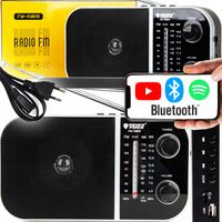 RADIO KUCHENNE PRZENOŚNE BLUETOOTH BUDOWLANE NA BATERIE ANTENA UCHWYT