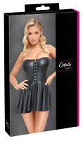 cottelli party mini sukienka gorsetowa czarna xl, matowe wykończenie