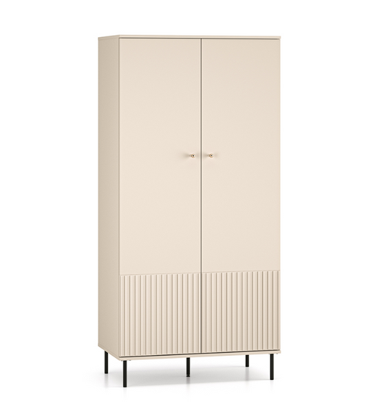 Szafa Ryflowana 2- Drzwiowa 2D 92 cm Kaszmir ZOFIA ML zdjęcie 1