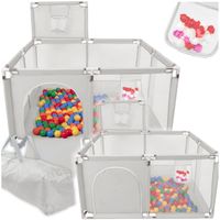 Kojec dla dzieci suchy basen modułowy plac zabaw z podłogą kwadrat 125x125