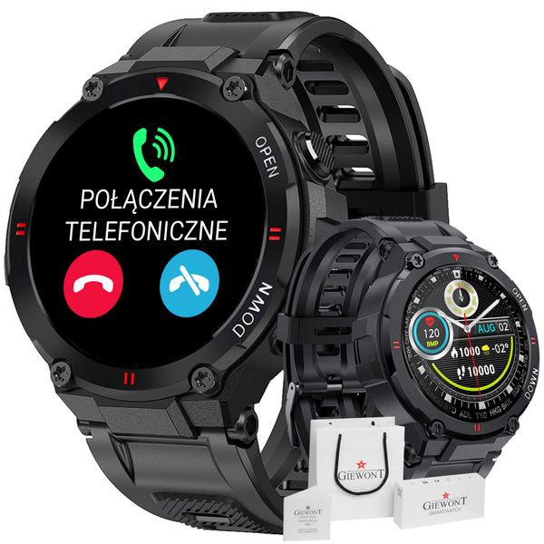 smartwatch giewont czarny gw430-1 zdjęcie 2