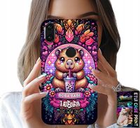 ETUI DO HUAWEI P SMART 2019 - SŁODKA KAPIBARA Z SZEJKIEM, SUPER WZORY