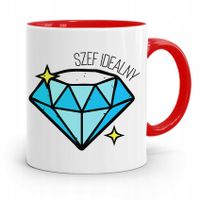 Kubek Czerwony Dla Szefa Szef Idealny Prezent Z Nadrukiem Ze Zdjęciem