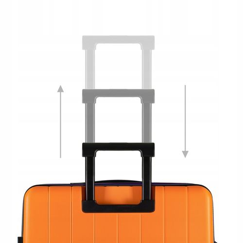 Walizka Kabinowa, Ciche i Skrętne Kółka 360°, Zamek TSA, ABS, Pomarańczowy na Arena.pl