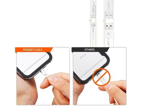 Kabel USB Spigen MFI Lightning iPhone iPad iPod 1m Essential C10LS White na Arena.pl