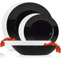 SERWIS OBIADOWY ZESTAW TALERZY NA 6 OSÓB SONIA FESTA ITALIA 18 EL SZKŁO