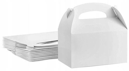 Pudełko Na Ciasto CHRZEST Gładkie Białe Ślub Wesele 10szt na Arena.pl