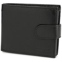 skórzany portfel męski z systemem antykradzieżowym czarny