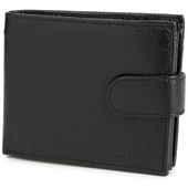 skórzany portfel męski z systemem antykradzieżowym czarny