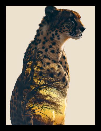 Plakat 15x20cm Gepard Duch Sawanny na Arena.pl