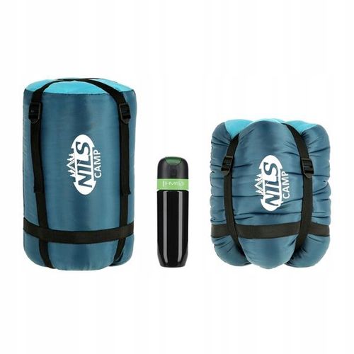 Ciepły turystyczny śpiwór pod namiot campingowy 220 x 80cm Nils Camp NC2012 na Arena.pl