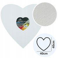 2 x Podobrazie SERCE PREMIUM malarskie bawełniane płótno 350g Phoenix 40cm