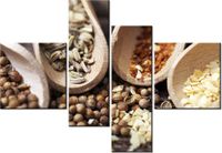 130CM 90 OBRAZ 4 ELEM SZCZYPTA SMAKU ŚCIENNY