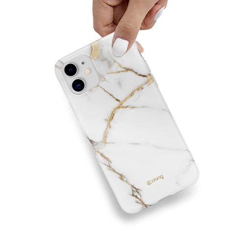 Crong Marble Case – Etui do iPhone 11 (biały) na Arena.pl