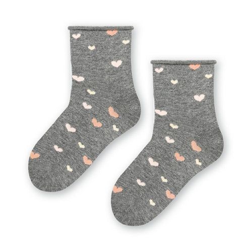 SKARPETY DZIECIĘCE WZOROWANE 014 32-34 wzór - dziewczynka na Arena.pl