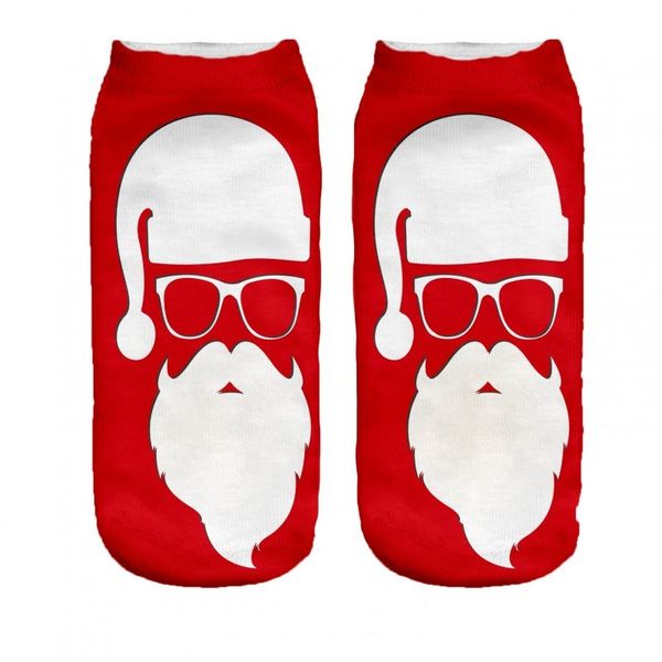 Skarpetki-stopki bawełniane fullprint MIKOŁAJ ŚWIĘTA zdjęcie 1