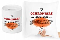 Dla Ochroniarza Zestaw Poduszka + Skarbonka Z Nadrukiem Ze Zdjęciem