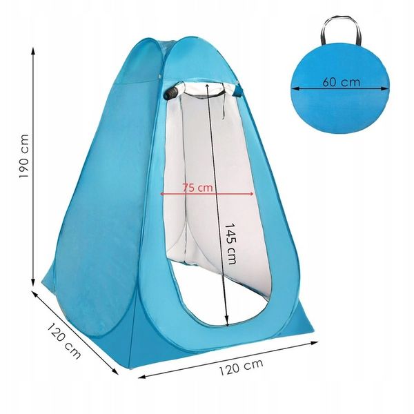 NAMIOT NA PRYSZNIC TOALETA WC PRZEBIERALNIA PRZENOŚNA KEMPINGOWY PLAŻOWY zdjęcie 7